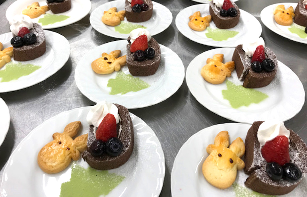 施設のイベントに合わせた料理 写真